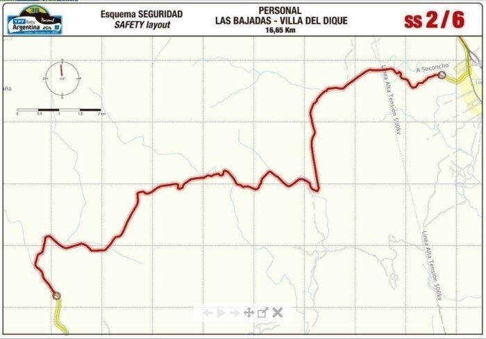 Mapa Las Bajadas – Villa del Dique 