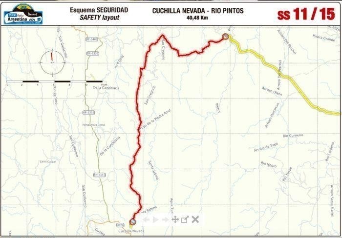 mapa Cuchilla Nevada – Characato 