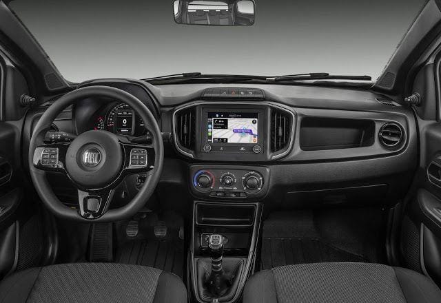 Interior de la Fiat Strada 2020